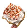 Romantic rose print silk scarf square scarf high-end sense versatile shawl sunscreen neck small square scarf headscarf women's scarf