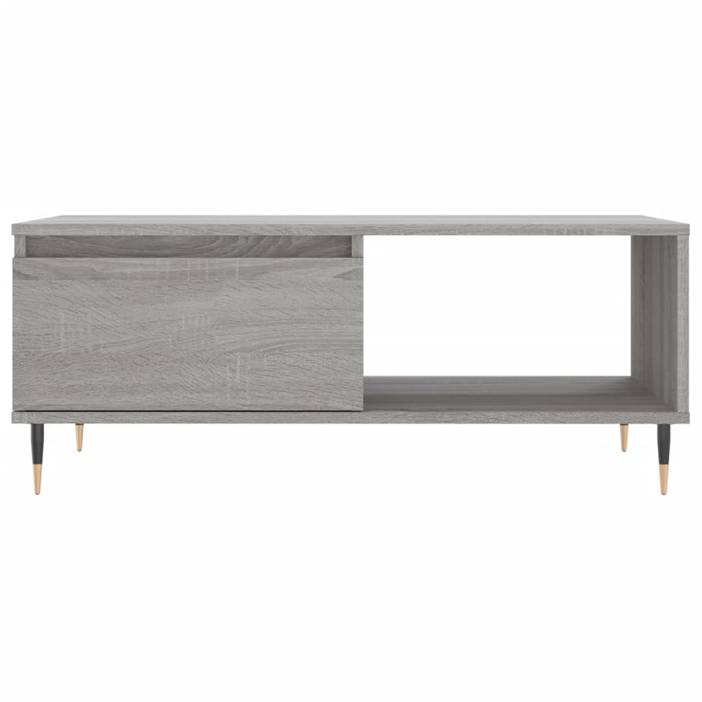 Coffee Table, Grey Sonoma Oak 90x50x36.5 Cm, Wood-based