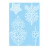 Baizihuahu White Lace Tattoo Sticker for Women, Temporary Face Body Arm, Waterproof Fake Decal Wedding Party Festival