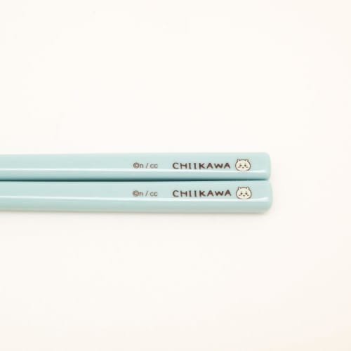 Chiikawa Chopstick Set, Bento Box, Silent Chopsticks Case, Slide-Type, 19.5cm, Made In Japan, Dishwasher Safe, Antibacterial, Face Set (Chopstick Set,