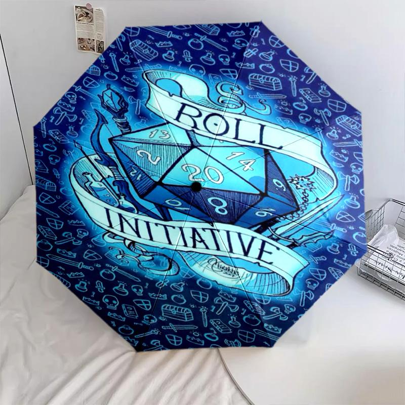 1PC Dungeon Master Automatic Umbrella - Suitable Travel Outdoor Portable Umbrella Birthday Gift Daily Essentials