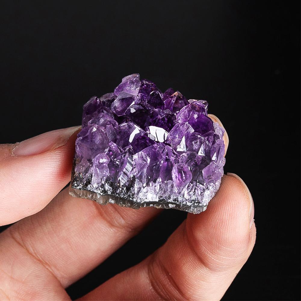 Natural Raw Amethyst Cluster Purple Quartz Uruguay Crystal Cluster Irregular Mineral Specimen Stone Craft Home Decoration 10-30G