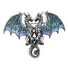 Matte Finish Metal Double Headed Dragon Brooch 1Pcs Unisex Animal Pin Fashion Accessory for Blazer Backpack Daily Outfit