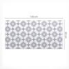 Desk Keyboard Mouse Protective Mat Geometric Flower 120X60 Cm