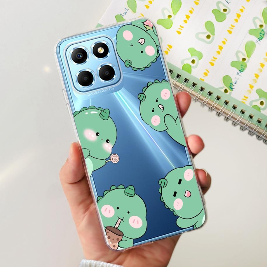 

For Honor X6 5G Case VNE-LX1 VNE-LX2 VNE-LX3 Phone Cover Popular Flower Astronaut Soft Funda For Honor X8 TFY-LX1 HonorX8 Bumper Honor X8 4G TFY-LX1