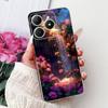 4G Clear For Realme Note 60 Case RMX3933 Luxury Butterfly Love Flowers Cool Lion Painted Phone Case For Realme Note 60X RMX3938