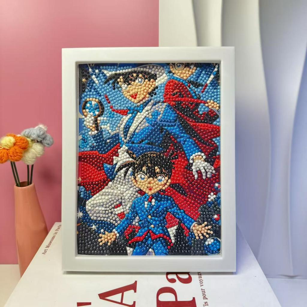 Children'S Diamond Painting Framed Handmade Diy Material Bag Sanrio Diamond Paste Painting Concentration Toy
