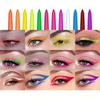 Set di 12 matite eyeliner, ombretto in penna con bagliore UV fluorescente, pittura per il corpo neon eyeliner liquido penna per trucco per festival musicali