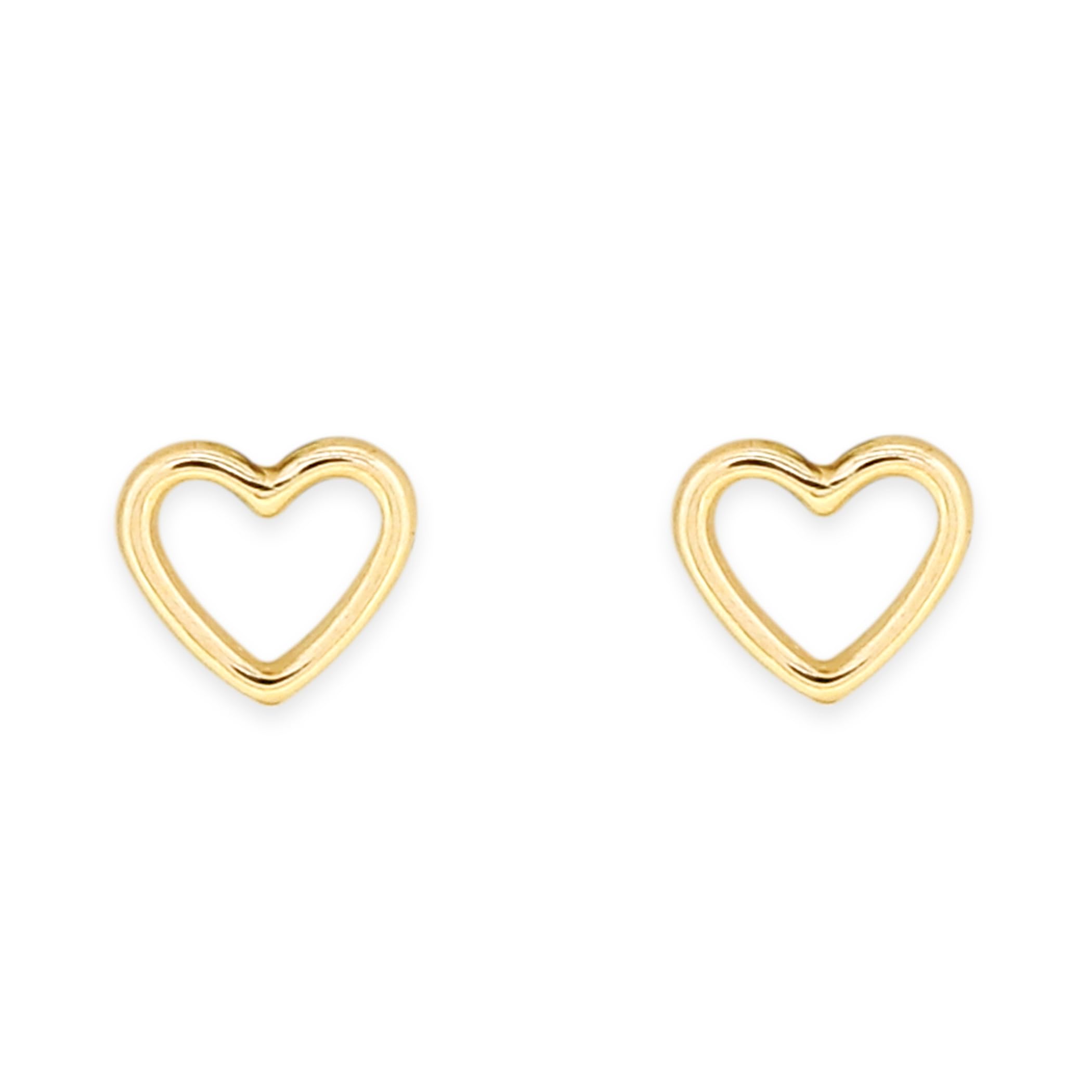 

ESTELLE [Official] Women s 10K Yellow Gold Heart Motif Earrings 0202-3249-0019-0000