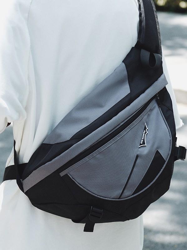Men's Japanese-Korean Style Waterproof Multi-Functional Crossbody Backpack – Large Capacity for Commuting & Travel.