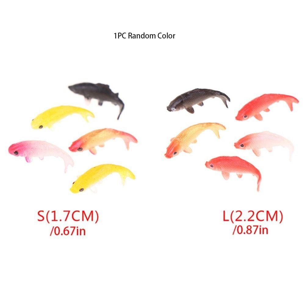 Handmade Goldfishes Models Soft Fish Miniature Exquisite Fish Tank Ornament  Landscaping Props