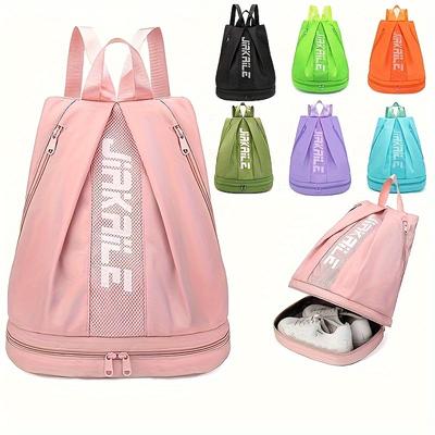 Versatile & Lightweight Travel Backpack, Adjustable Straps for Gym, Fitness, Dance, Beach - Holds Shoes