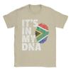 Unisex Unisexs T Shirt ITS IN MY DNA South Africa African Flag National TShirts Trendy Cool Summer Tee Shirt Clothing Gift Idea