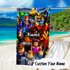 Custom Name Ro-blox Adventure Quests Microfiber Beach Towel Super Soft & Absorbent for Bath, Beach, Travel  Bath Time Accessory, Fan gifts