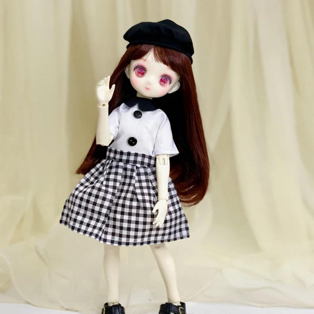 Fashion 1/6 Bjd Doll Clothes Accessories Princess Dress 30cm Doll Clothes Suit Loli Dress Up Skirt Girls Kids Doll Toy Gift