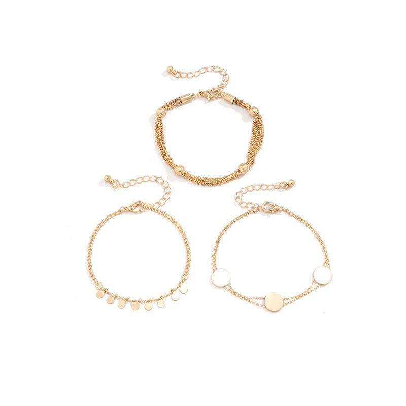 

3-Piece Metal Fashion Travel Photo Studio Sequin Gold