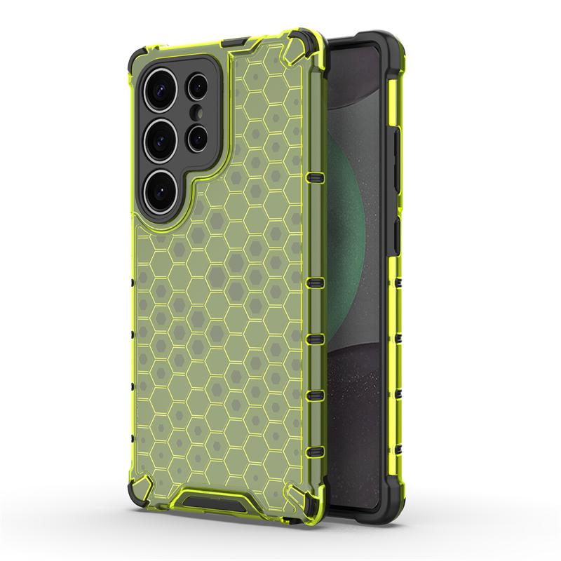 Shockproof Transparent Case For Samsung Galaxy S25 Ultra Honeycomb Armor Case Samsung S25 Ultra Cover For Samsung S25 Ultra Case