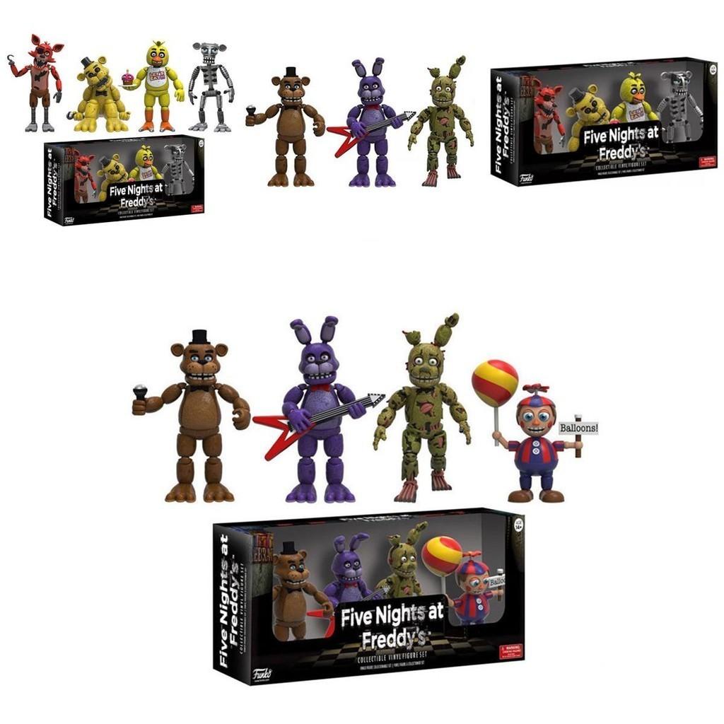 Nádherná sada akčních figurek Fnaf Pizza Simulator 4 cm, ideální jako dárek pro děti a pro sběratele