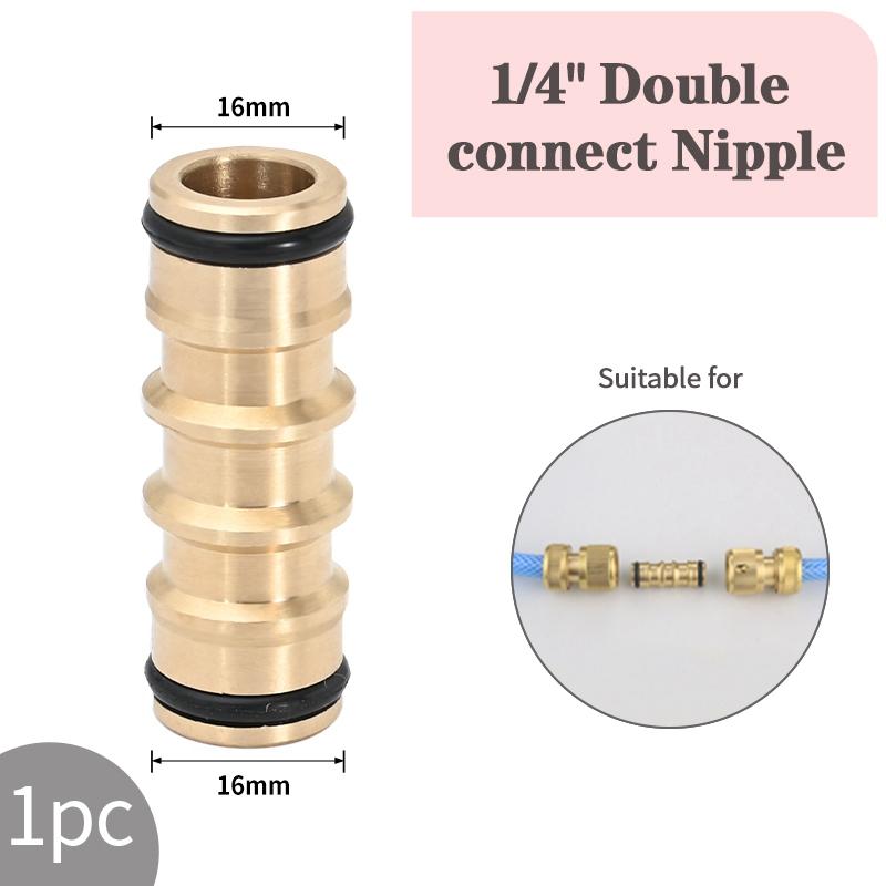 1/2" 3/4“ Alloy Thread Quick Adapter Coupler Connector Garden Irrigation Connector Drip Copper Hose Fittings Watering System