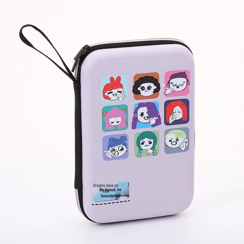 Durable Hard Shell Square Table Tennis Racket Bag - Portable Storage Solution