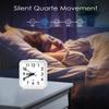 ORIA Analog Alarm Clock Bedside Alarm Clock Classic Small Clock Portable Children Desk Despertador 4 Colors for Home Travel