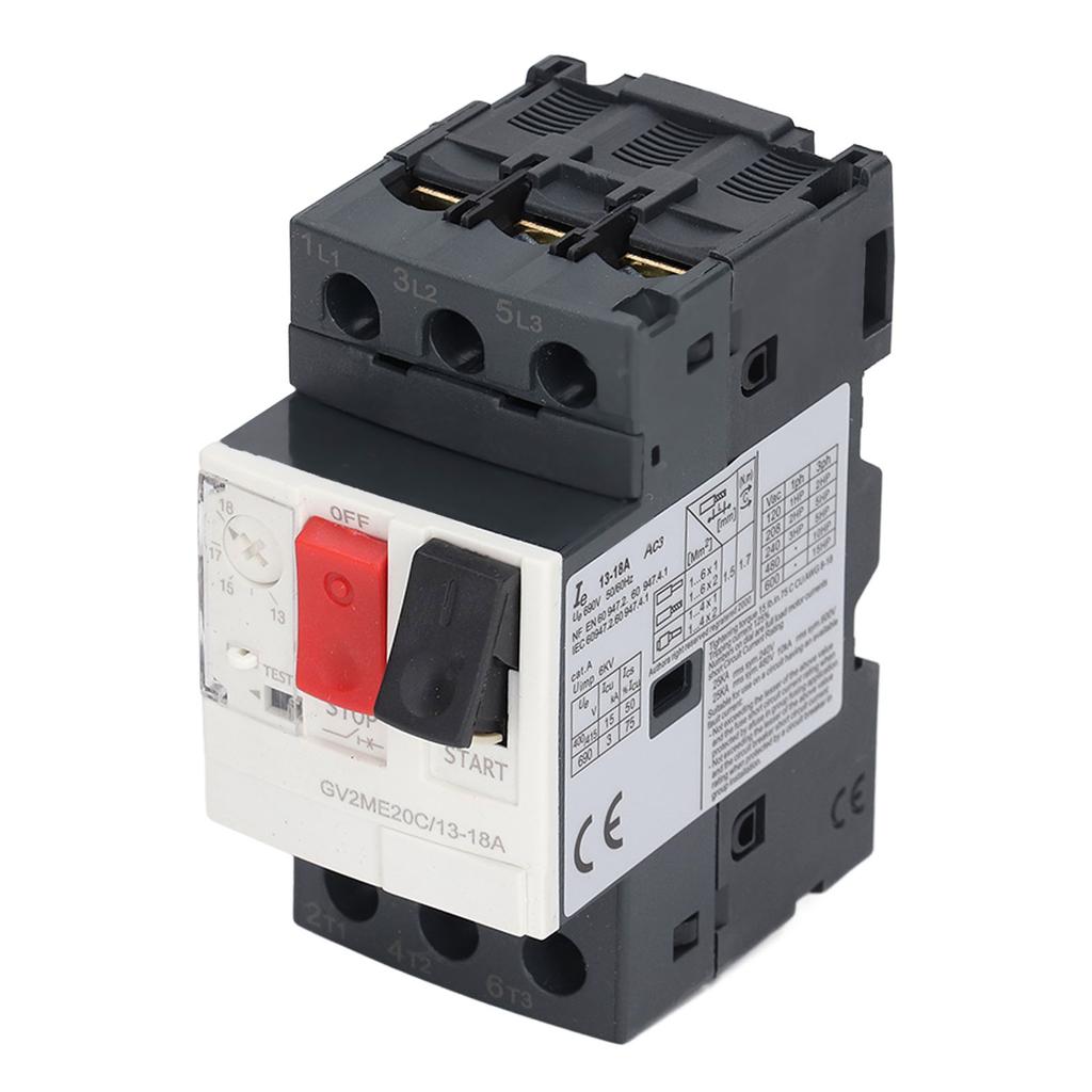 Motor Circuit Breaker 3P Overload Protection Switch Manual Motor Starter Button AC 690V