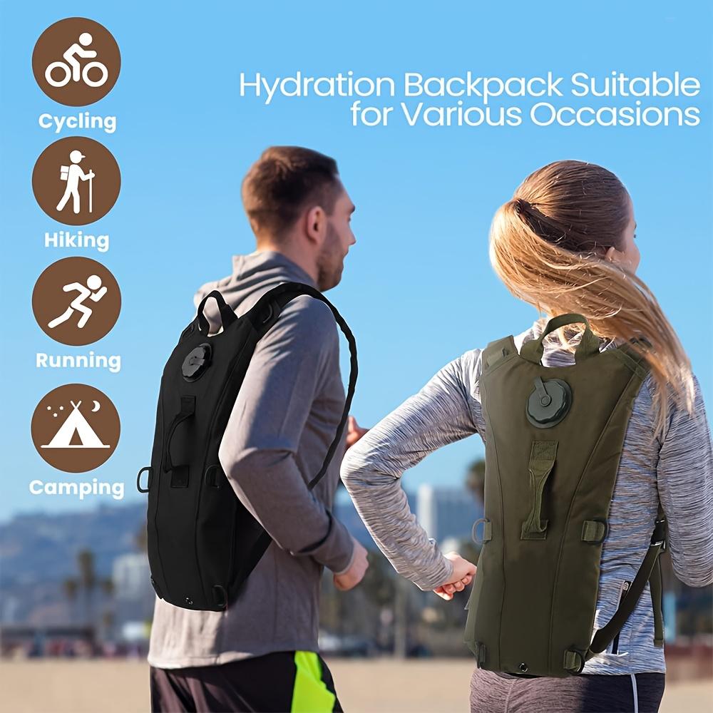 3L Hiking Water Backpack, Running Water Refill Backpack, Tactical Water Backpack with 3L Water Bladder
