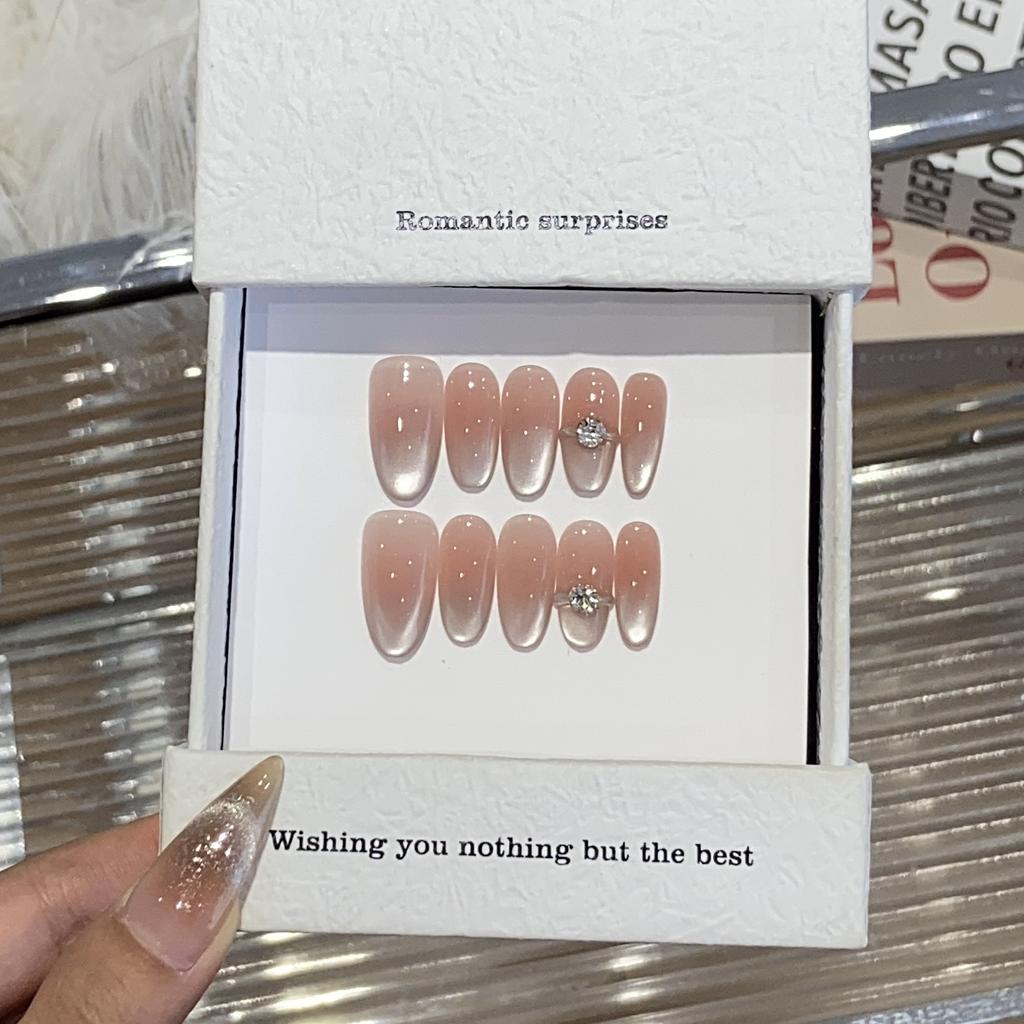 Avancerad Is-transparent Ren Rouge Sidoljus Cat Eye Cat Eye Diamantbesatt Avtagbar Bärbar Pansarlapp