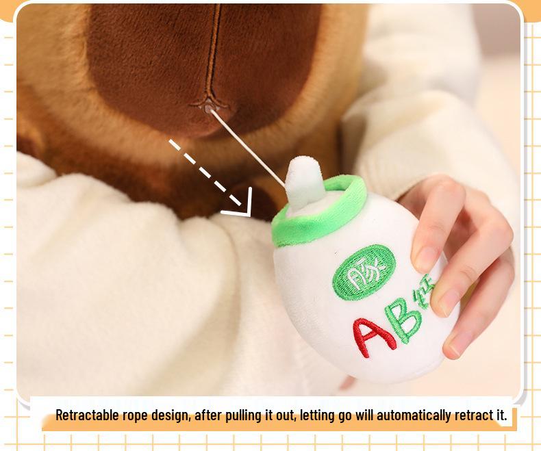 Capybara Milk Plush Doll - Children's Pillow & Birthday Gift