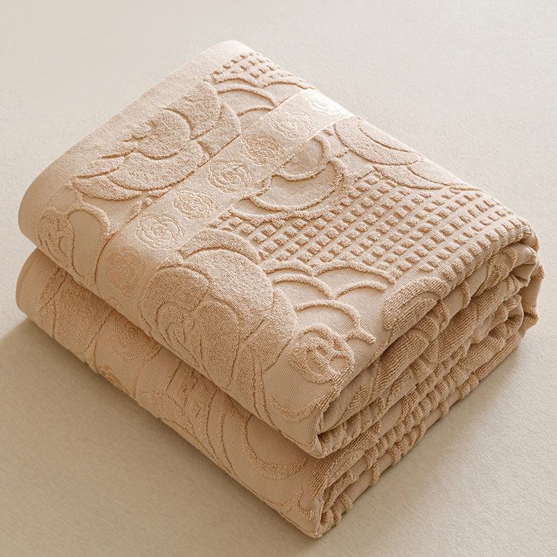 New Cotton Old-Fashioned Towel Blanket - Summer Quilt for Air Conditioning, Single To Full Size, Ideal As Gifts