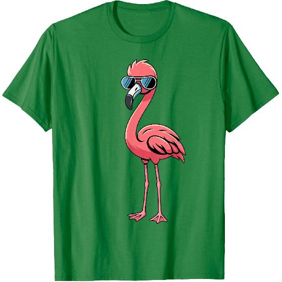 Cool Retro Flamingo in Sunglasses Funny Flamingo T-Shirt