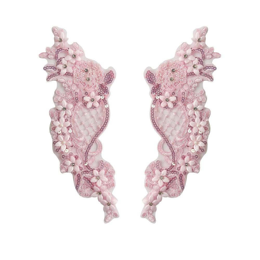 Fabric Dress Accessories Crystal Beads Sewing Decals Fashion Embroidery Decals  Clothing Decoration