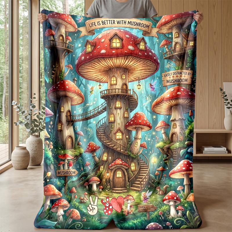 Magical Princess in Sparkling Dress Theme blanket Lightweight Warm Flannel Blanket Decorative Throw Blanket for Home Decoration