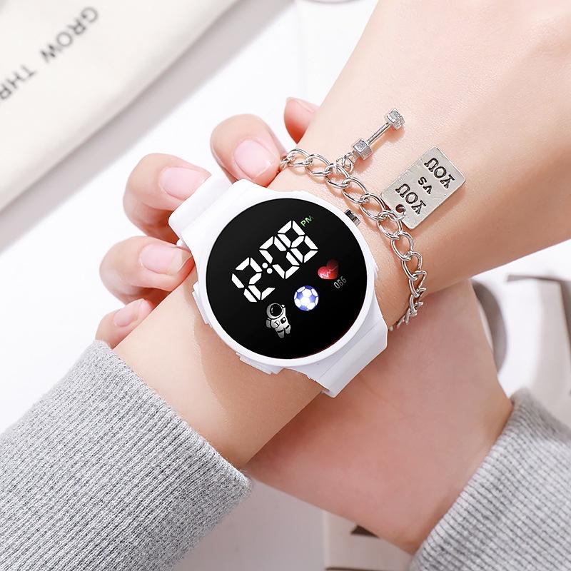 Popular And Stylish Round Electronic Watch For Children With Space Man Design High Tech And Trendy