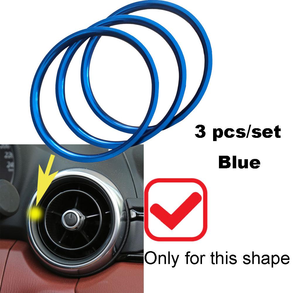 Bil Klimaanlegg AC Vent Uttak Ring Trim For Mazda MX-5 MX5 mazda 2 CX-3 CX3 RF ND Bil