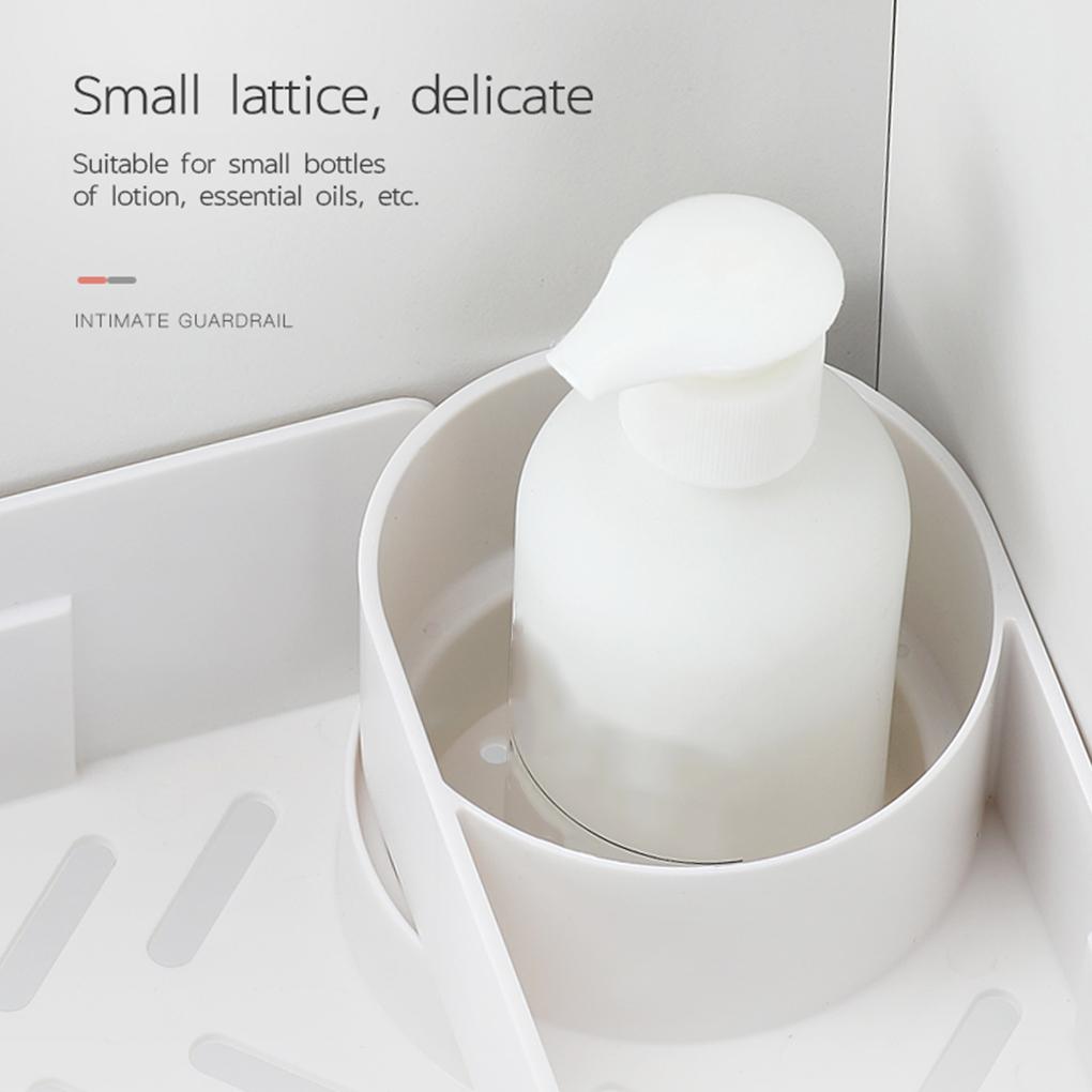 Bathroom Shelf Corner Shelves Shampoo Holder Kitchen Storage Rack Mess