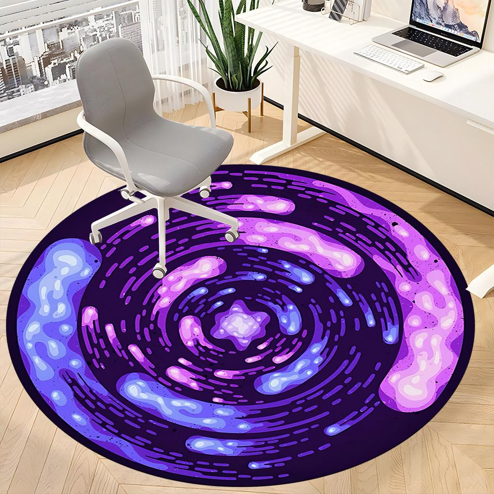1 Stück Kosmischer Wirbel Stuhl Teppich für Büro, Weiche Flanell Überwurfmatte, Perfekt für Büro, Feiertagsparty Dekoration Wahl yy251113045