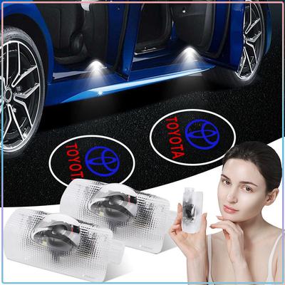 2 Pezzi Luci LED Ombra Fantasma per Portiera Auto Proiettori di Benvenuto Wireless Per Toyota C-hr Prado Rav4 Yaris Hilux Prius Avensis Corolla Camry