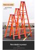 2M Multifunctional Aluminum Alloy Foldable A-frame Telescopic Ladder for Indoor Climbing