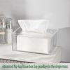 A33R-Acrylic Tissue Box Rectangular Transparent Tissue Box For Office, Home Bathroom Restaurant Lavatory Occasions