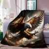 Eagle Design Soft Flannel Blankets,Keep Warm Throw Blanket Comfortable Blanket for Picnic Beds Sofa Home Bedroom Cover Kids Gift