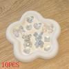 12Pcs Colorful Sparkling Powder Shoe Charms Set with Gemstone Crystal Pearl Flower - DIY Detachable Shoe Decorations Accessories