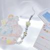 Flower Phone Accessory Peach Phone Lanyard Star Bag Pendant Beads Pendant Suitable for Parties and Casual Outfits