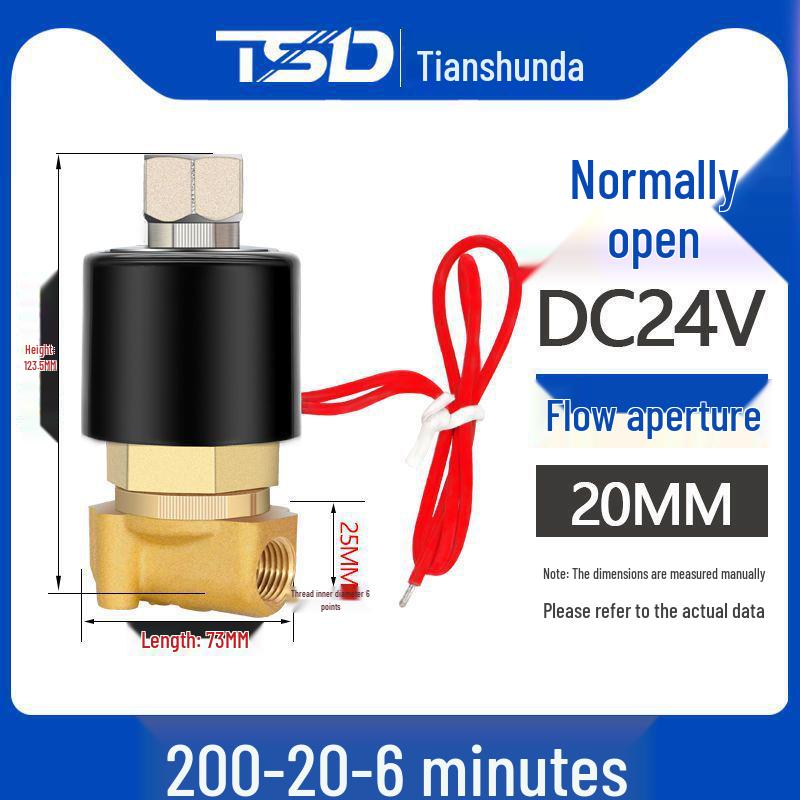 

Електричний соленоїдний клапан: 12В/24В/220В Нормально Закритий, Сумісний з 4-6 Точками та 1-дюймовою Мідною Водопровідною Трубою