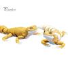 Adjustable Gecko Figurine Articulated Leopard 3D Printed House Lizard Sculpture with Lifelike Model Movable Joints Reptile Collectible for Home