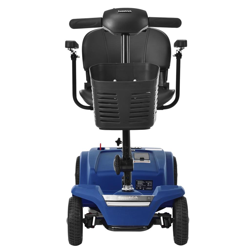 Foldable Electric Scooter for Disabled People, 250W, Large Battery 12AH Blue
