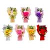Soap Flower Bouquet Scented Artificial Carnation Rose Flower Bouquet for Women Mom Wife Best Friend Birthday Christmas Valentine's Day