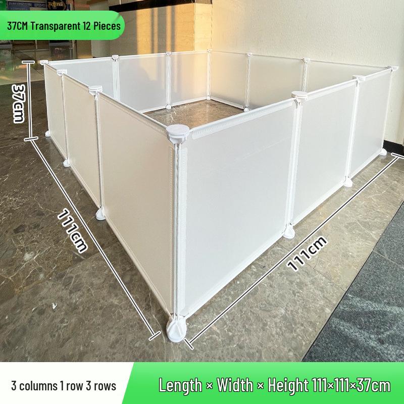 Portable Pet Fence: DIY Indoor/Outdoor, Free-Combining Small Animal Yard Cage.