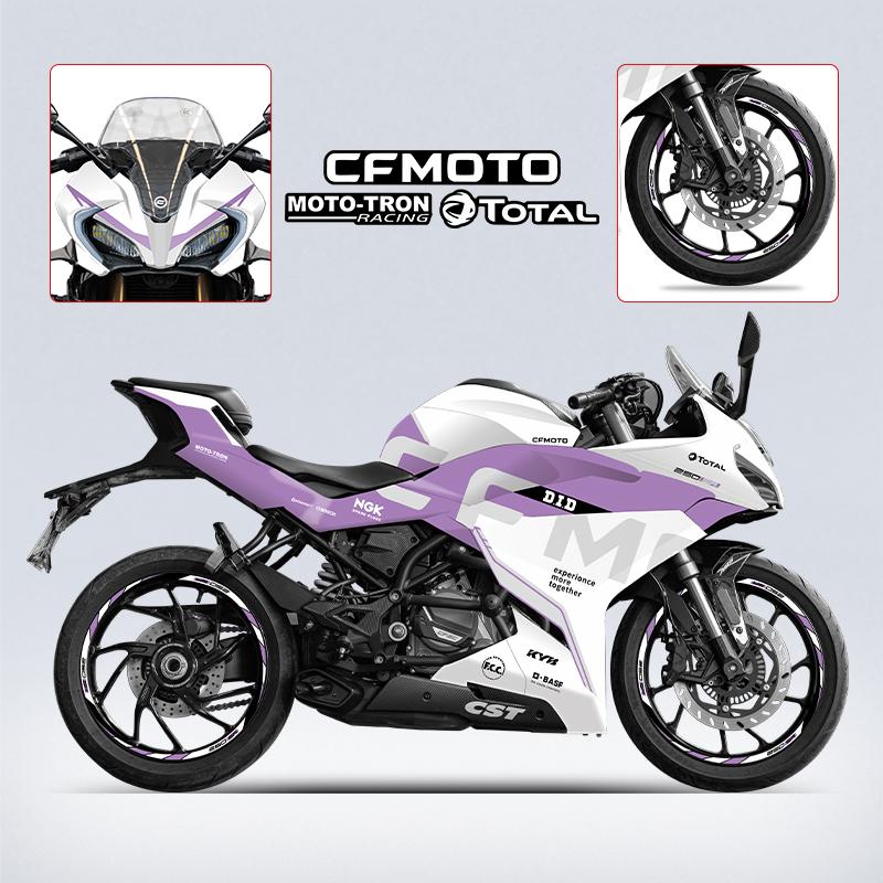 Pattern Printing Stickers Kits for Motorcycle Protection and Decoration, Used for CFMOTO 250SR 300SR 2022 2023, Various Styles