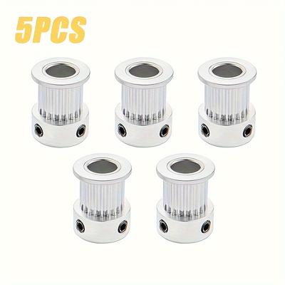 5 stuks GT2-poelies met 16 tanden binnengat van 5 mm of 20 tanden binnendiameter van 5 mm, distributiepoelie voor 6 mm brede 3D-printerriem, aluminium 3D-printer